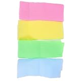 CALLARON 4 Stück Badetuch Badehandtücher Handtücher Bad Badewäsche Duschschrubber Körperwäscher Peeling-Handtuch Duschtuch Badebürste Zurück schrubben Schrubbertuch Nylon