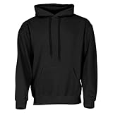 Fruit of the Loom Classic Kapuzen-Sweat + GRATIS MyShirt Stoffbeutel, Farbe:schwarz + GRATIS MyShirt Stoffbeutel, Größe:M