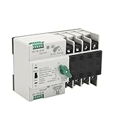 ATS PV Wechselrichter Dual Power Automatische Transferschalter Unterbrechungsfrei 2P 3P 4P 110V 220V 63A 100A Solar Photovoltaik 1 Stück (2P,110V-63A)