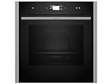 NEFF B64VS31N0, N90, Einbau-Backofen, Integrierbarer Backofen 60 x 60cm, Slide&Hide, Full Touch TFT-Display, Eco Clean mit Easy Clean, Vario Steam, Soft Open & Close, Schwarz