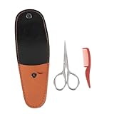 OFFIGAM 2Er Set Schnurrbartschere haarschneidemaschin lockenmittel haarstick haarschnuck schnurbart Friseursalon bartwichse schnurrbart Entfernung Schneiden Bausatz klein Bartschneider