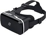 NK Smartphone 3D VR Brille - Smartphone Virtual Reality Smart Glasses 4.7' - 6.53', Betrachtungswinkel 90 - 100 Grad, 360° Drehung, verstellbare Linse und Pupillenanpassung - Schwarz
