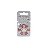 Power one Hörgerätebatterien Typ 312 braun, Batterien 60 Stück Vorratspack, wireless approved, Größe p312 für Hörgeräte und Hörhilfen, high hearing level, quecksilberfrei, Made in Germany