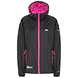 Trespass Qikpac Female Jacket, Black, XXL, Kompakt Zusammenrollbare Wasserdichte Jacke für Damen, XX-Large / 2XL / 2X-Large, Schwarz