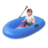 Generisch Aufblasbare Boote Für Erwachsene | Aufblasbares Floß Mit Durchsichtigem Boden | 160 x 110 cm Wasser Schlauchboot, See Boot Zum Entspannen Erkunden An Fluss