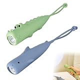 BAIFULAI 2 Stück Aufladbar Taschenlampe Kinder Silizium: Dimmbar Kindertaschenlampe mit Nette Tier geformte, Tragbare Stroboskop LED Taschenlampe für Kinder ab 3 Jahren