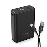ANSMANN Powerbank 22,5 W PB322PD - Externer Akku mit Einer Kapazität von 20.000 mAh - Notstrombatterie mit USB-A- und USB-C-Anschlüssen, ideal für Phones, Tablets, Laptops, Handheld-Konsolen schwarz