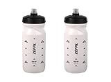 ZEFAL Pack Sense Soft 65 – 2 Trinkflaschen Fahrrad – Rennrad Trinkflasche – MTB Radflasche – Sportflasche weich und geruchlos – BPA-frei – Weiß, 2 x 650 ml