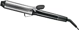 Remington Lockenstab große Locken [38mm] Pro Big Curl (4-facher Schutz, antistatischer Keramik-Turmalin-Beschichtung) Digitales-Display bis 210°C, mit Klemme, natürliche Wellen, Schwarz, CI5538
