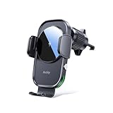 Auckly 15W Handyhalterung Auto mit Ladefunktion, [270° Automatische Klemmung],Qi Induktive Ladestation Auto Wireless Charger, Kfz Ladegerät für iPhone 12 13 14 15 16 Serie & Samsung, Schnellladen