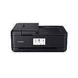 Canon PIXMA TS9550 Drucker Farbtintenstrahl Multifunktionsgerät DIN A4 A3 (Drucker A3, Scanner, Kopierer, 5 separate Tinten, WLAN, LAN, Print App, 2 Papierzuführungen, Duplexdruck) schwarz