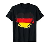 Deutschland shirt Herz Design Fanartikel Deutschland EM 2020 T-Shirt