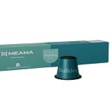 MEAMA, Espresso Kaffeekapseln Bulldog - Stärkste Intensität Kompatibel mit Nespresso und Meama Maschinen,10 Stück mit intensivem Geschmack und einer anregenden Dosis Koffein (74.14 mg)