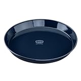 Dr. Oetker Kuchenblech 30 cm Back-Liebe Emaille – Schnitt- & kratzfeste Backform mit Emaille – 30er Kuchenform in Dunkelblau