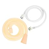 Angoily Waschmaschinenwasserrohrset Set waschmaschinenschlauch verlängerung Ablaufschlauchverlängerung für Waschmaschine waschmaschinen schlauch satz Versorgungsleitung PVC Weiß