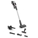 Bosch Akku-Staubsauger Unlimited 9 BKS931BA, kabellos, MicroClean Technology, Display, Staubkomprimierung, HEPA-Filtersystem, 10 J. Motorgarantie, austauschbarer Akku, LED-Licht, XXL-Polsterdüse, weiß