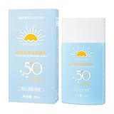 Sonnenschutzmilch mit LSF 50+, Sehr leichte und rückstandslose Sonnencreme – geeignet bei Sonnenallergie – Parfümfrei, ohne Farb- und Konservierungsstoffe – wasserfest, 60g