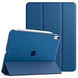 TiMOVO Hülle für iPad Air 11 Zoll (M3/M2-2025/2024), iPad Air 5./4. Generation (2022/2020) 10,9 Zoll Hülle, Schlank Schutzhülle mit Transparenter Rückseite, Auto Schlaf/Aufwach, Grau Blau