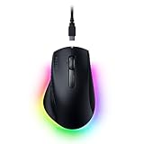 Razer Pro Click V2 - Kabellose ergonomische Maus - KI Prompt Assistenz - 30K Optical Sensor - 3,5 Monate Akku-Laufzeit (14 Zonen Chroma RGB, HyperScroll Mausrad neigbar) Schwarz
