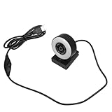 PEPLAYTAL Live Webcam mit Integriertem Rauschunterdrückungs Mikrofon USB Plug Play Kamera Glasobjektiv Computer Kamera mit Stufigem Integrierten Licht für Klare Videoanrufe
