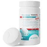 BAYROL e-Chlorilong® POWER 5 - 1kg - Chlortabletten für Pool - Multitabs 200g mit 5 Funktionen für Desinfektion Algenverhütung Flockung Kalkvermeidung & Chlorstabilisierung - Chlor Pool