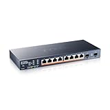 Zyxel XMG1915-10EP Multi-Gig 2,5 G Cloud/Smart Managed PoE++ Switch @ 130 W | mit 8 x PoE++ (60 W) | 2 x 10G SFP+ | Desktop- oder Wandhalterung