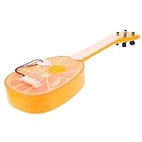 CAXUSD Simulations-Ukulele Mini-Gitarrenspielzeug Mini-Ukulele Musikinstrumente Spielzeug für Kleinkinder Spielzeug für frühes musikalisches Lernen Gitarrenspielzeug aus Kunststoff Obst