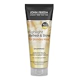 John Frieda - Highlight Refresh & Shine Shampoo - Inhalt:250 Ml - Neuer Glanz Und Intensive Leuchtkraft Für Blondes Haar & Strähnchen