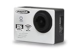 JAMARA 177891 - Camara Full HD Pro WiFi V2 - 16MP, 1080p, 170° Weitwinkel, wasserdicht bis 30m, 2 Zoll LCD-Display, Foto/Video Funktion per Smartphone steuern, inkl. sämtlichen Halterungen, weiß