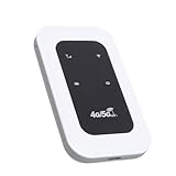 Tragbarer 4G 5G WiFi Hotspot, 300 Mbit/S Travel Mobile Router mit SIM -Kartensteckplatz, Plug & Play -Wireless -Gerät für Campervan -Wohnmobil -Wohnmobile (Unterstützt 10