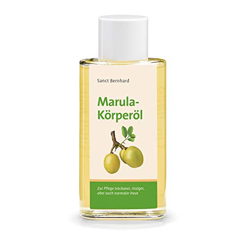 Sanct Bernhard Marula Körperöl | Zur Massage, Gesichts- & Haarpflege | Geruchsneutral | 100% Sclerocarya Birrea Seed Oil | 100ml