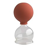 Lauschaer Glas Schröpfglas mit Saugball 50mm zum professionellen, medizinischen, feuerlosen Schröpfen mundgeblasen handgeformt, Schröpfglas, Saugglocke, Saugglas, Schröpfgläser