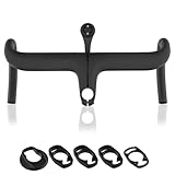 Kznifmk Fahrradlenker für Mountainbike, Karbonfaser, Computer-Ständer, Halterung, Fahrrad-Ersatzteile, 420 x 110 mm