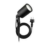 Ledvion - LED Strahler, GU10 Fassung, Schwarz, 5W, IP65, inkl. Schnellanschluss
