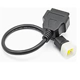Alchiauto 6pin OBD Motorrad Kabel 6 Pin Motorrad auf 16pin Motor Adapter OBD2 Stecker Kompatibel für Benelli für Bosch ECU Motorrad