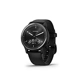 Garmin vívomove Sport - Smartwatch mit analogen Zeigern und Touchdisplay. Sport- und Gesundheitsfunktionen, Smartphone Benachrichtigungen und bis zu 5 Tage Akkulaufzeit.