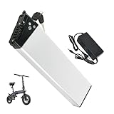 JCXYL EV 36 V 8 Ah 10 Ah 12 Ah 14 Ah Ebike-Klappakku für E-Bikes 48 V 8 Ah 10,4 Ah 10,5 Ah Eingebauter Elektrofahrradakku für 0–500 W faltbares Fahrrad mit Ladegerät und BMS,36v 12ah