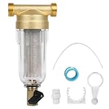 Ausspülbarer Feinfilter, vorfilter, Wasserhahn Wasserfilter Wasser, Vorfilter Sedimentfilter, Spin Down Sediment Wasserfilter, für Brunnenwasserschlauch Sedimentfilter(1/2')