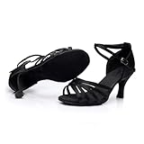 CALLARON Hochhackige Latein Sandalen Für Damen Strapazierfähige Weiche Sohlen Absatz Sommer Modesandalen Für Tanz Freizeit