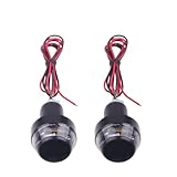 Motorrad Griff Blinker for 22mm Lenker Bernstein LED for Motorrad Gelb Blink Griff Grip Bar Blinker Marker Lampe