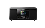 GRUNDIG GIR1070 DTR 7000 All-In-One Internetradio, FM/RDS/DAB+/Internetradio, Bluetooth, Schlummerfunktion, Dual Alarm, 2,8 Zoll Farbdisplay, Schwarz