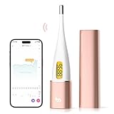 Femometer Vinca II Basalthermometer digitales Bluetooth Fruchtbarkeitsthermometer mit Intelligentes APP (iOS & Android) für Zykluskontrolle Eisprung, Golden