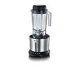 Severin SM 3740 Hochleistungsmixer, 1,7 L, 1,400 Watt, 33,500 Umdrehungen und 6 Automatik-Programme