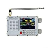 Vollband-FMAM-Radio, tragbares Digitalradio für TEF6686-Chip, 14 x 3 x 8 cm, Aluminiumlegierung, für Zuhause, Arbeit, Outdoor, Schwarz