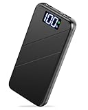 Power Bank, 22,5W 10000mAh Powerbank USB C Input & Output, PD 3.0 QC 4.0 Externe Handyakkus with LED Display, Tragbares Ladegerät kompatibel mit iPhone 16 15 14 13 12 Pro Max Samsung iPad Xiaomi