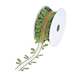 PUGEOAMN 21 Meter Langes Blattband Breite 40 Mm Blätterbänder Für Weihnachtkranzkranzhochzeitsbögen Zubehör Machen