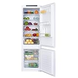 ASCOLI MDRF250WEBI Einbaukühlschrank, 236 L, Multi-Flow System, No Frost, LED Licht, Einstellbare Elektrische Thermostatsteuerung, 236 L Kühlschrank 168 L, Gefrierschrank 68 L