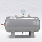 Luftspeichertank mit großem Fassungsvermögen und Montagesatz für Luftkompressorsysteme, langlebiges horizontales Kohlenstoffstahl-Design für Industrie- und Werkstatteinsatz
