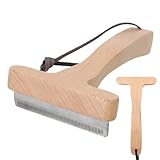 Qkbuza pflege Tool | Haushaltswerkzeug Zur Entfernung Von Tierhaaren - Rostfreie Entfilzungsbürste Mit Holzgriff Für Kleine & Mittelgroße Tiere Wie Katzen, Welpen Und