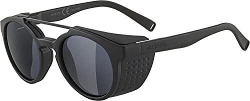 ALPINA Unisex - Erwachsene, GLACE Sonnenbrille, all black matt, One Size
